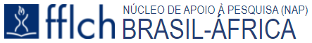 Logotipo do Núcleo de Apoio à Pesquisa (NAP) Brasil-África, ao lado da marca da FFLCH/USP